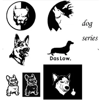 New Husky Car Reflective Stickers Motorcycle Car Styling 3D Funny Dog Decal For bmw VW AUDI FORD TOYOTA HONDA KIA JEEP VOLVO gloosy black vinyl vehicle car wrap sticker decal car sunroof false sunroof for vw bmw audi chevrolet kia subaru honda toyota