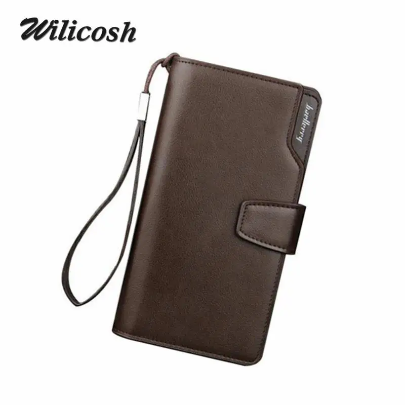  2016 New Fashion Men Wallets Casual Wallet Men Purse Clutch Bag Brand Leather Long Wallet Design Hand Bags For Men Purse DB5715 