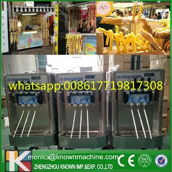 

table type crutch style ice cream making machine with 28kg/h capacity