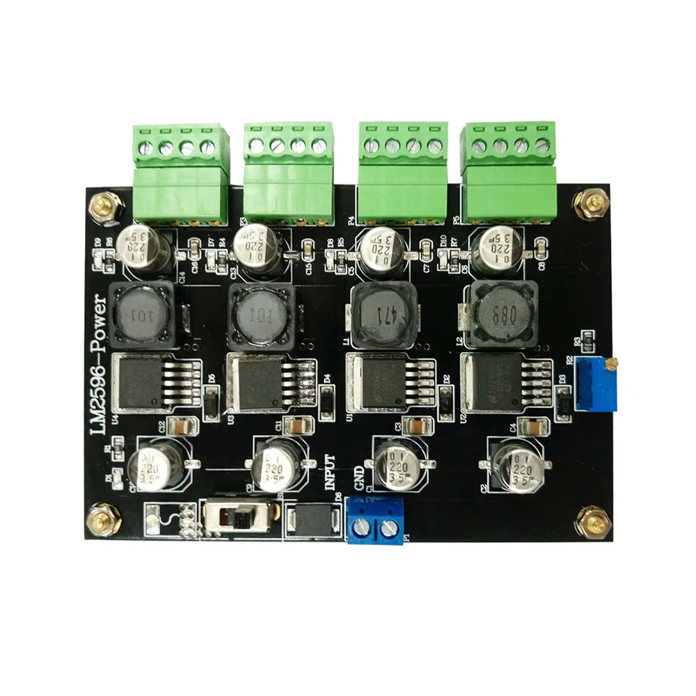 

1Pc LM2596 ADJ DC-DC Adjustable Multi-way Switching Power 3.3v 5V 12V ADJ Adjustable Output Step-down Power Module Board