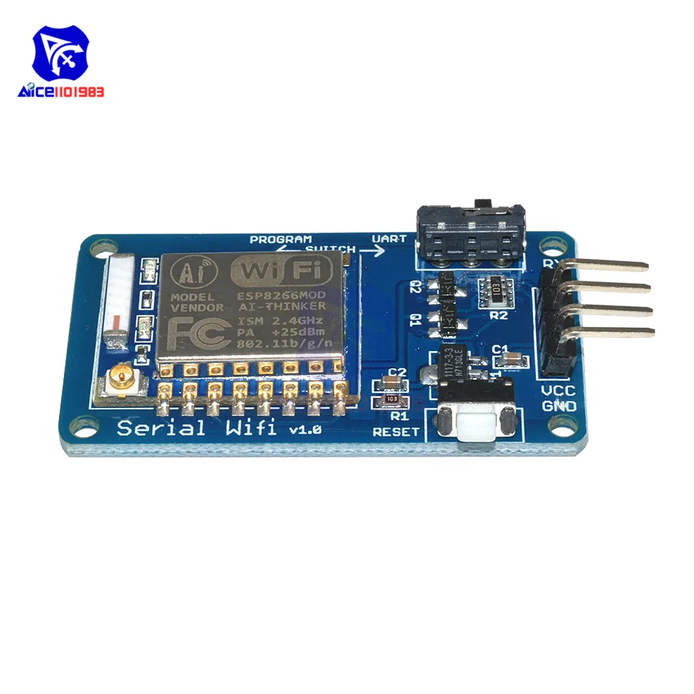 ESP8266 ESP-07 ESP07 wifi серийный приемопередатчик беспроводной модуль платы 3,3 V 5V 8N1 ttl UART порт контроллер для Arduino UNO R3