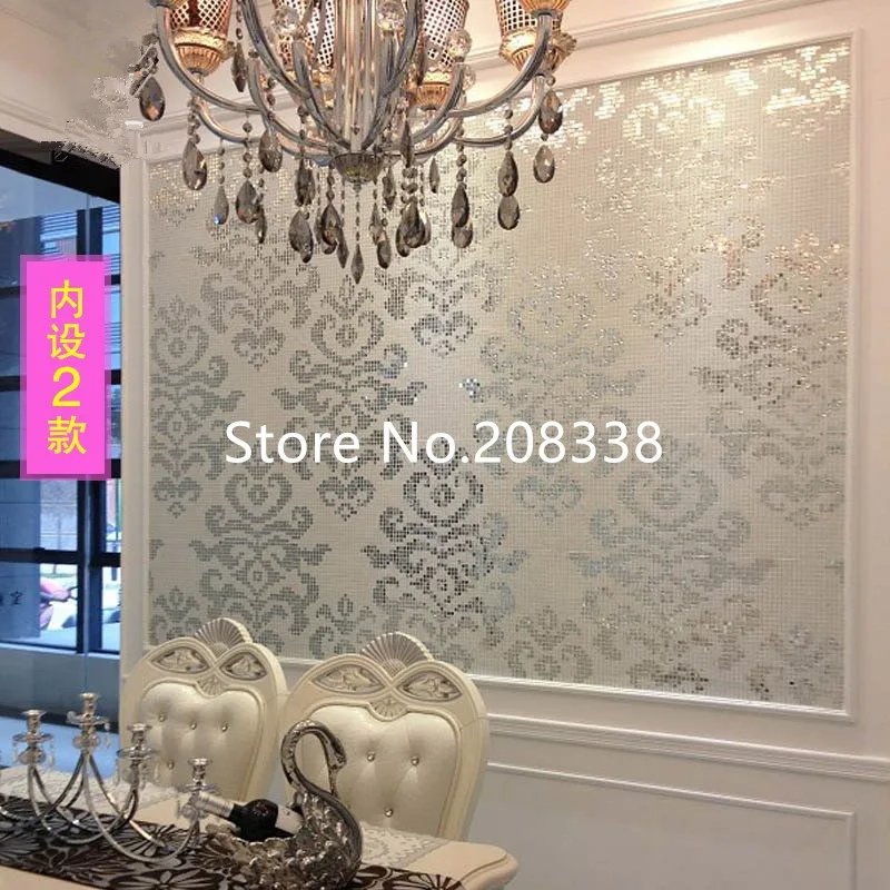 

Glass Mosaic with mirror surface Pattern