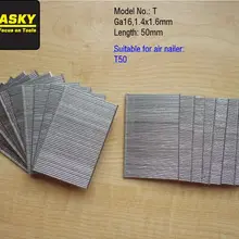 50 мм гвозди для T50 гвоздильщик пневматический гвоздильщик отделка гвоздь пистолет 1000 шт./лот