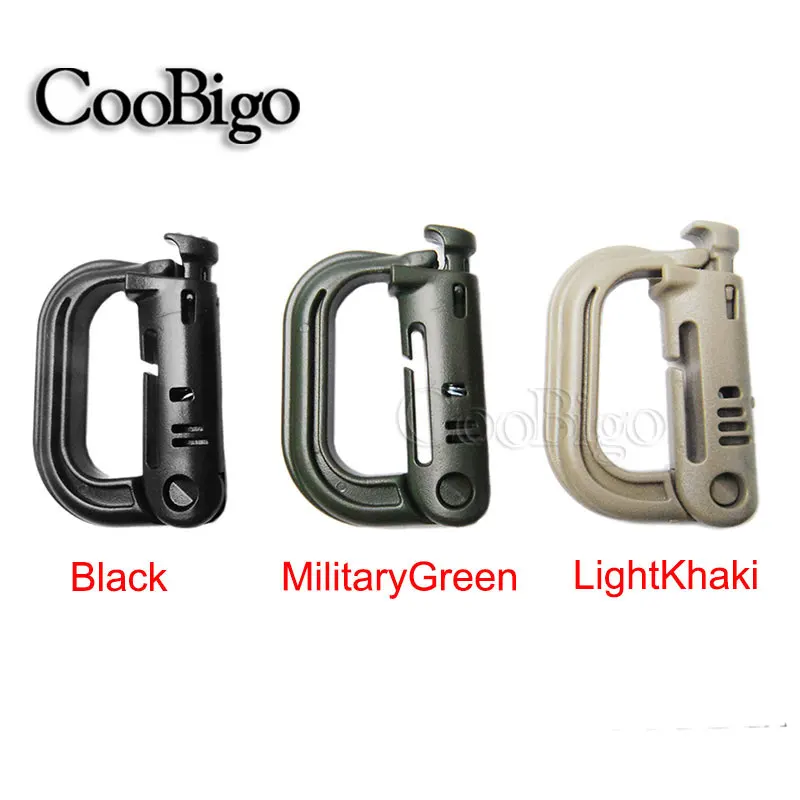 

1pcs GRIMLOC ARMY LOCKING Carabiner D-Ring Snap Shackle Key Ring EDC Molle Tactical Backpack Camping Travel Kits#FLC163-B