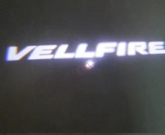 2x двери автомобиля ПЛАФОН Призрак Тень Добро пожаловать Свет "VELLFIRE" логотип проектор эмблемы VELLFIRE - Испускаемый цвет: logo 1