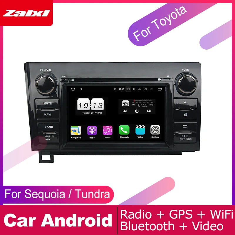 

ZaiXi For Toyota Sequoia Tundra 2010~2012 Car Android Multimedia System 2 DIN Auto DVD Player GPS Navi Navigation Radio