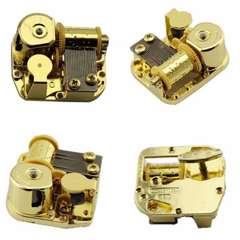 Laxury Позолота 18 нот музыкальное движение Мелодия Это Canon в D DIY музыкальная коробка