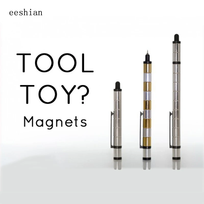 Polar Pen Modular Metal Magnetic Pen Stylus Gel Pens Multifunctional Tool Or Toy Write On Paper