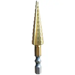 1 шт. 3-13 мм Шаг сверло Спираль Флейта Титан кукурузы отверстие резец Cut инструмент HSS Мощность сверла DZ102