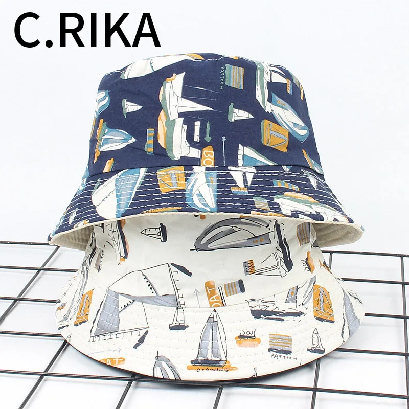 

Summer Men Women Graffiti Two Side Panama Bucket Hat Flat Top Sun Fishing Fisherman Bob Hat Boys Girls Outdoor Sport Hip Hop Cap
