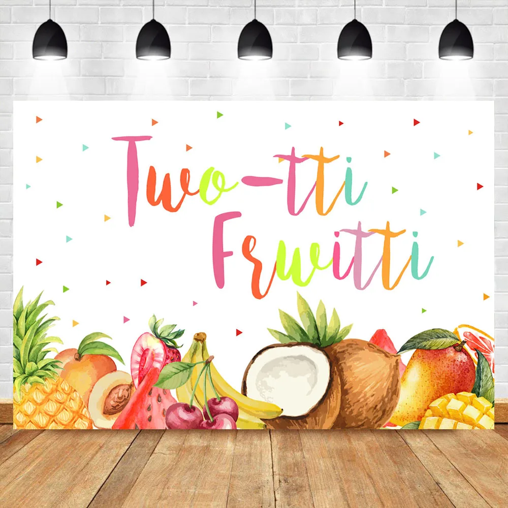 

NeoBack Fruit Birthday Backdrop Newborn Baby Cake Table Decor Props Photo Background Baby Shower Banner Photography Backdrops