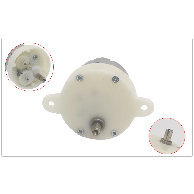 12V 24V DC мотор для игрушки низкая скорость 10RPM Шестерня ed пластиковая
