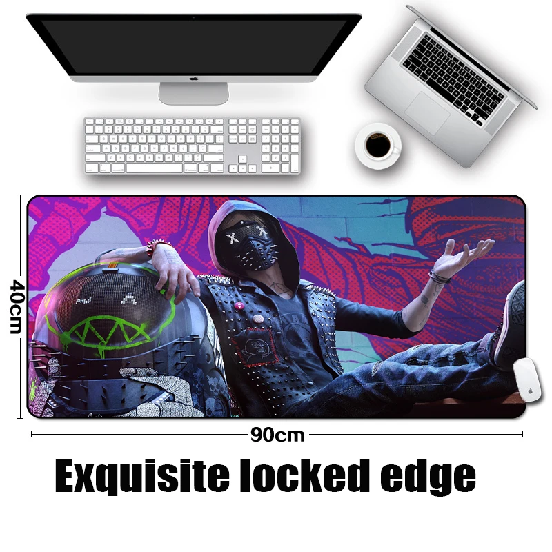 

Mairuig The Hot Gaming Mousepad Watch_Dogs 2 Style Table Mat Big Large Size Table Mat Pc Keyboard Anime Game Movie Pattern Mats