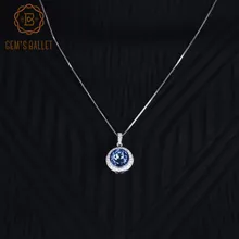 Gem's Ballet 4.79Ct ювелирные украшения натуральный иолит синий мистический кварцевый камень 925 пробы серебряный кулон ожерелье для женщин вечерние
