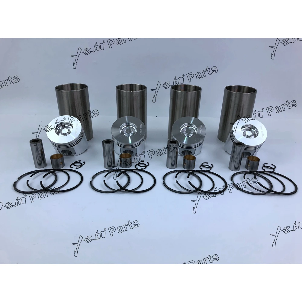 Комплект гильз для двигателя Yanmar 3TNV84 с поршнем + поршневые кольца гильза цилиндра