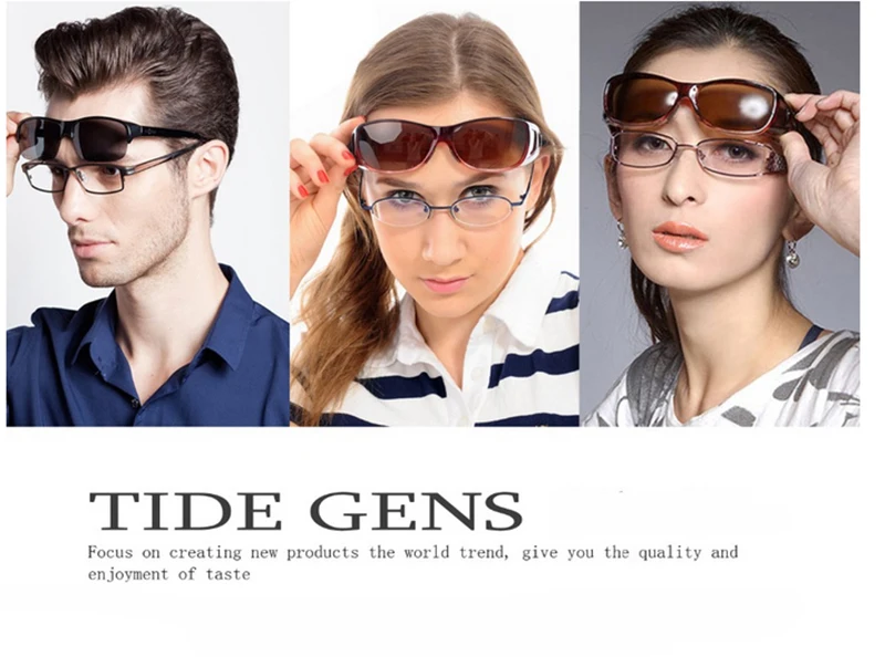 TOPSPORTS Polaroid Sunglasses Fit Over Sun Glasses UV400 protection Men Women myopia frame Eyewear for driving fishing walking