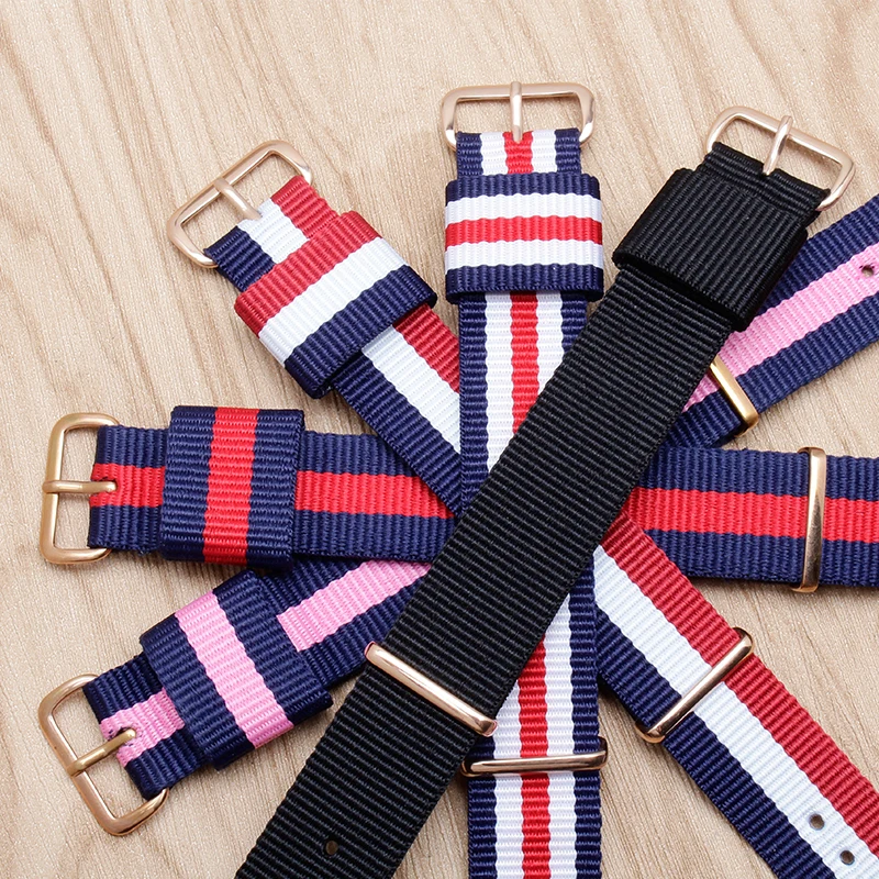 

PEIYI Buy 1 Get 1 FREE Watchband Nylon Canvas Watch Bands Replace Strap Belt For Nato James Bond 007 Military DW Army Sport band