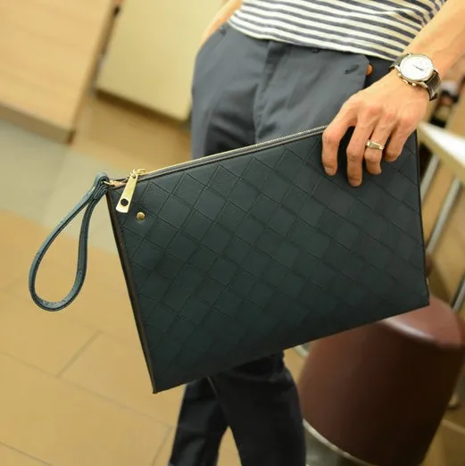 

X-Online hot sale popular man fashion bag male envelope bag men clutch