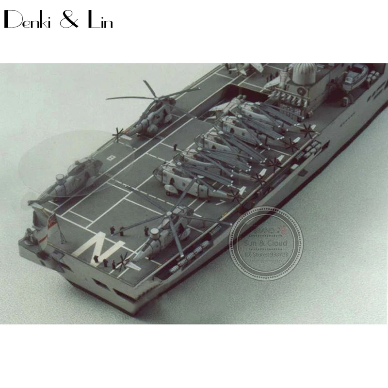 1:400 DIY 3D 52 см Английский Непобедимый класс авианосец Бумажная модель Сборка ручная работа игра-головоломка DIY Детская игрушка Denki& Lin