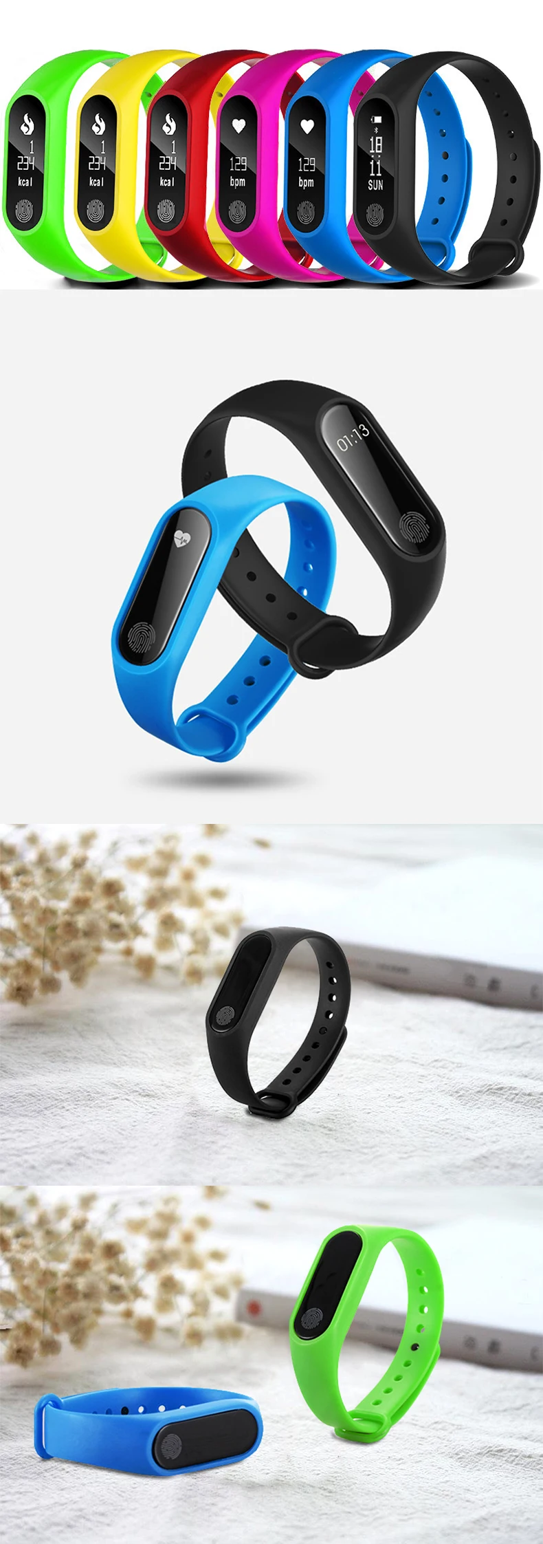 Спортивный Браслет Смарт-часы для женщин для мужчин Smartwatch для Android IOS наручные часы Smart Band фитнес-трекер Smartband Смарт-часы