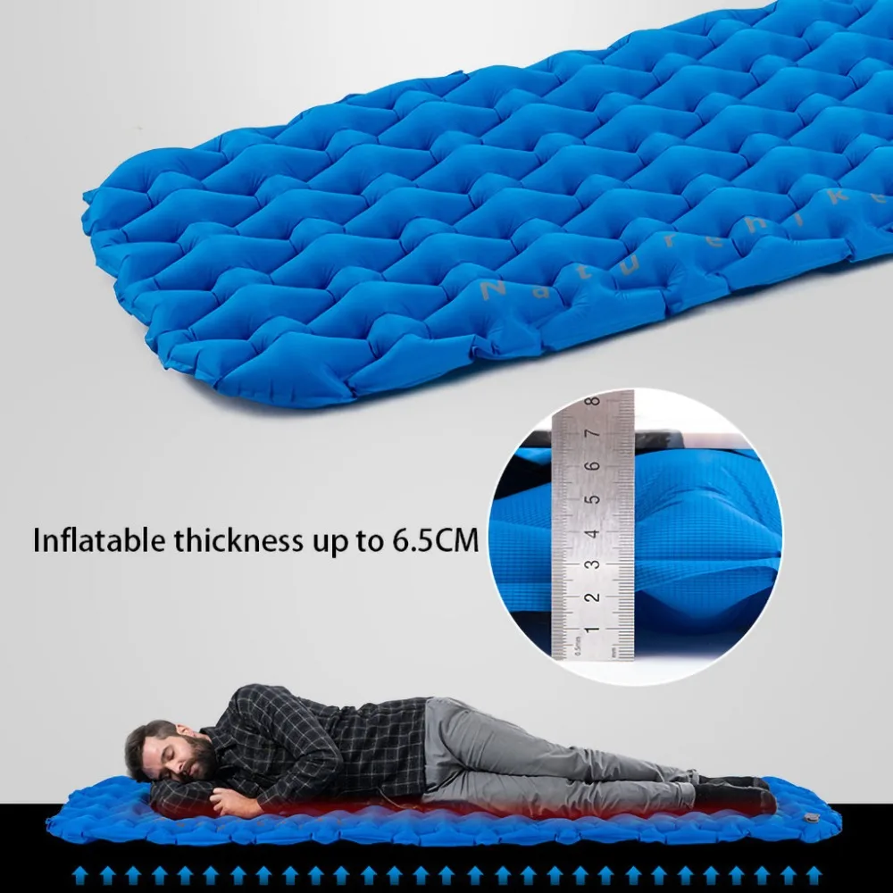 Super Light 420g Camping Inflating Mattress Portable Air Bed Beach