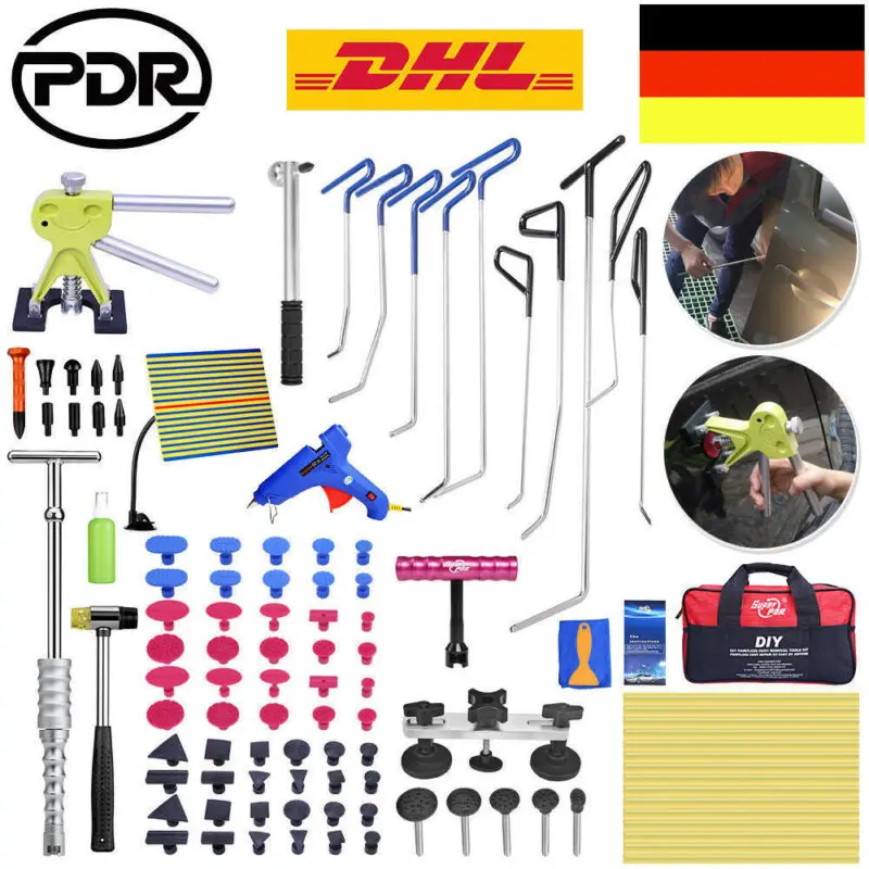 

PDR Crew bars Kit Slide Hammer Pulling Bridge Dent Lifter Car Damage Repair Tools Kit