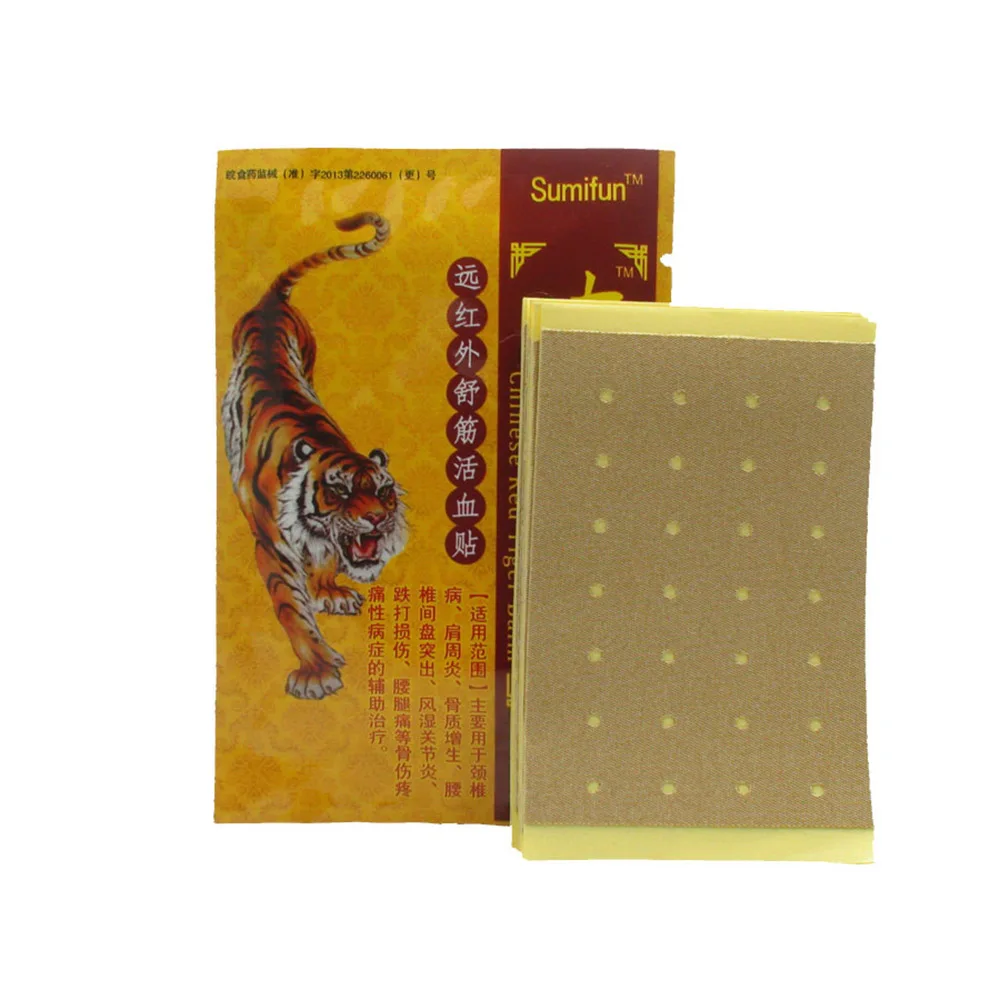 8Pcs Chinese Red Tiger Balm Muscle Ache Back Joint Pain Relief Plaster Arthritis Health Care Medical Balm Patch Body Massage sumifun buy 3 get 1 chinese medical plaster muscle rthritis adhesive rheumatism pain plaster relieving patch health care d1023