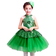 salsa dancing dress of girls dance costumes sequins modern dance clothes dance girl dress dancewear kids