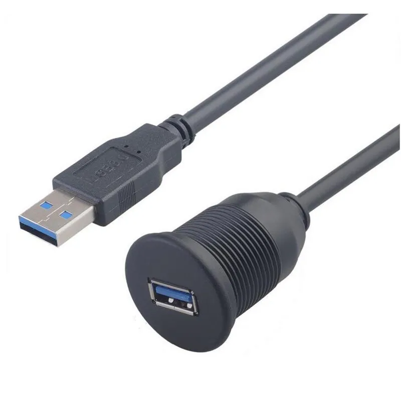 LBSC USB 3,0 папа к USB 3,0 мама AUX флеш-крепление автомобильное крепление Удлинительный кабель для автомобиля Грузовик Лодка мотоцикл панель приборной панели