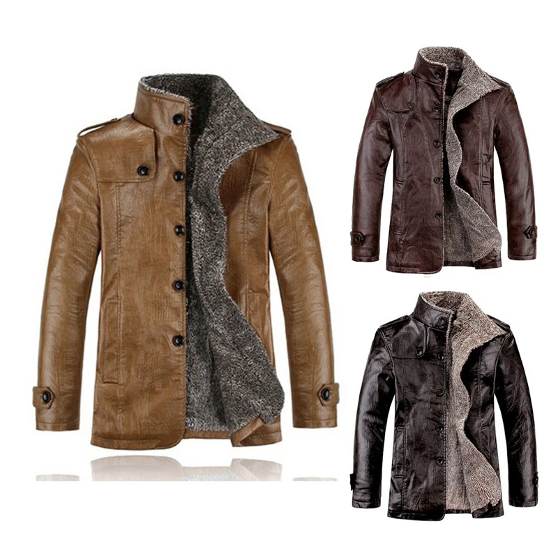 Best selling PU Leather Jacket Winter Jackets Men's Coats ... Best selling PU Leather Jacket Winter Jackets Men's Coats ...