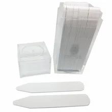 SHANH ZUN 50x White Formal Shirt Collar Plastic Stays Straighteners Stiffeners 5 Sizes SHANH ZUN 50x White Formal Shirt Collar Plastic Stays Straighteners Stiffeners 5 Sizes