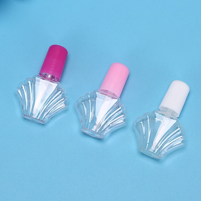 5ml Transparent Nail Polish Plastic Bottles With A Lid Brush Empty