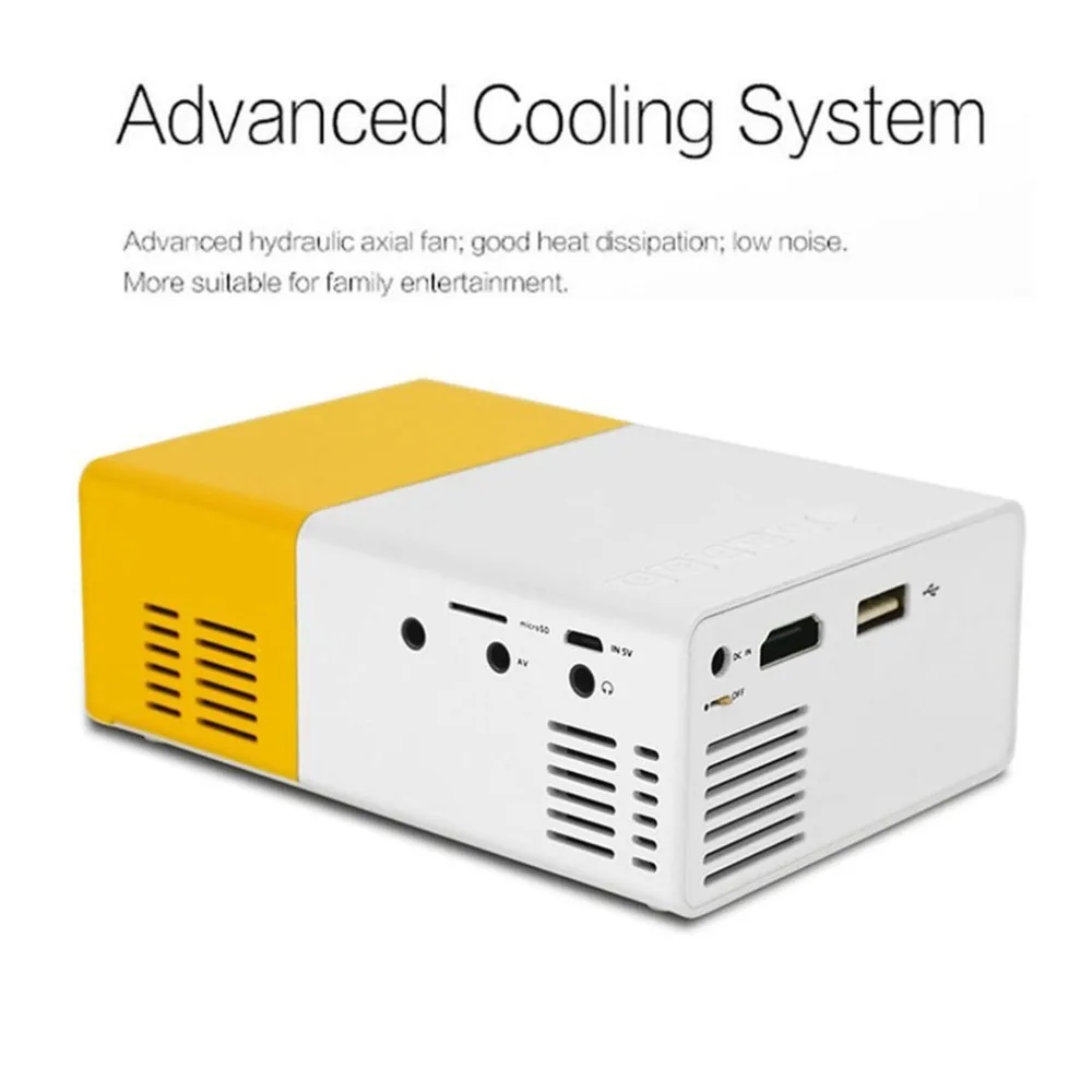 الصمام جهاز عرض صغير عالية الدقة فائقة المحمولة HD 1080 P HDMI USB العارض مشغل الوسائط المسرح المنزلي متعاطي المخدرات الصمام جهاز عرض صغير عالية الدقة فائقة المحمولة HD 1080 P HDMI USB العارض مشغل الوسائط المسرح المنزلي متعاطي المخدرات