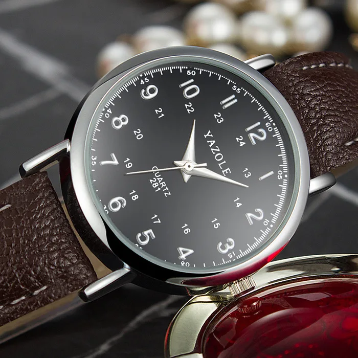

Trend Korean version of the simple retro business table wild couple quartz watch men and women watch