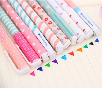 

[4Y4A] 10pcs/lot colors Packed beautiful color creative cute PVC HAPPY DAY Student school holiday gift