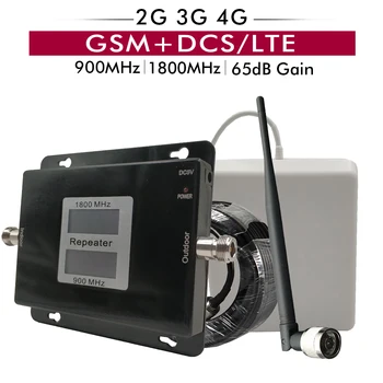 Russia Dual Band Signal Booster GSM 900 DCS LTE 1800mhz Cell Phone Repeater 2G 3G 4G