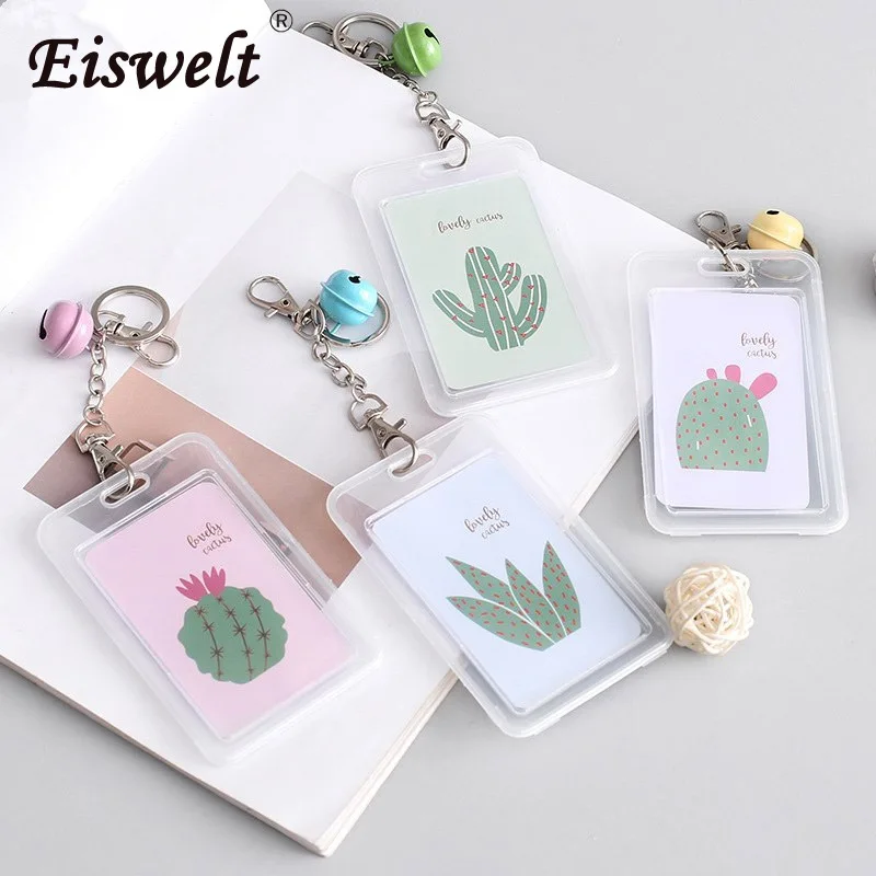 

Dropshipping Credit Card Holder Card Cover Hot Sale Women Men Fashion Card Bags Good Quality Cute Cactus Card Case Keeper Kids