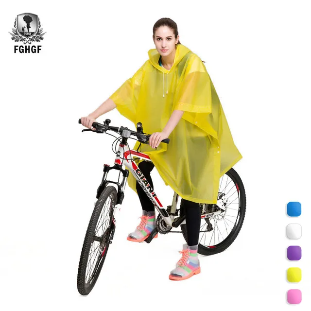 raincoat on bike