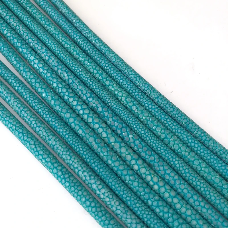 

Beichong 5MM Width Apporx20cm StingHD Genuine Stingray Leather rope Cords For DIY Bracelet Jewelry Making Wholesale