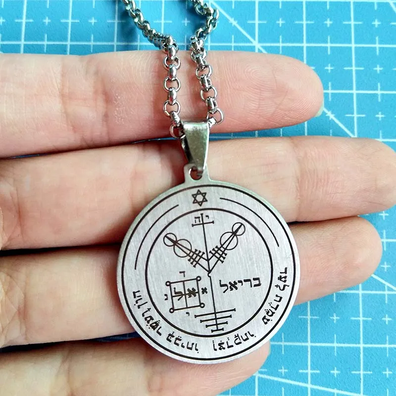Abaicer четвертая pentacle of jupiter Key Of кулон &quotСоломон&quot колье из нержавеющей стали