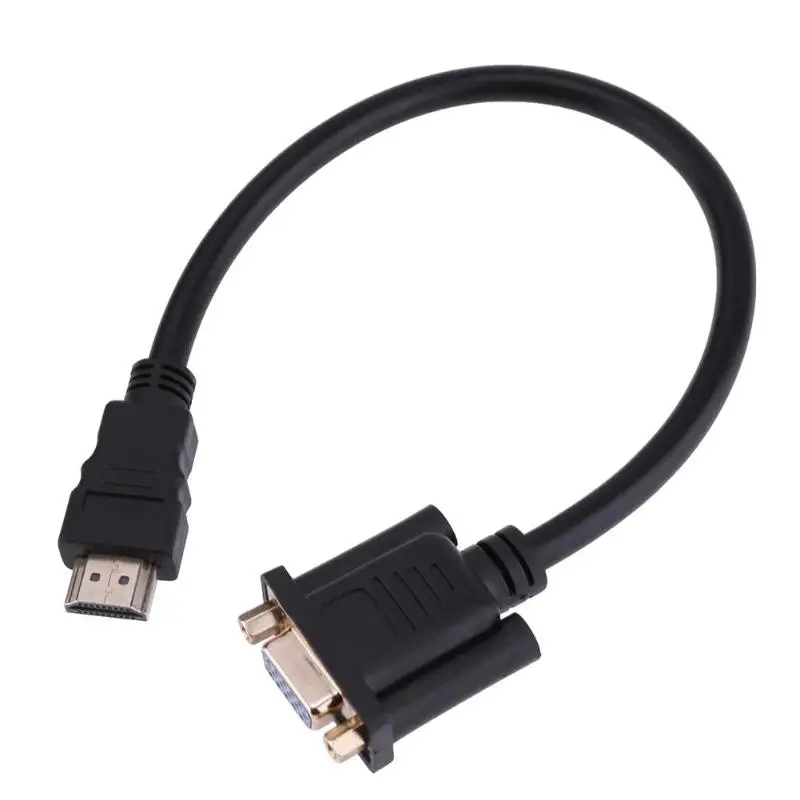 30 см HDMI папа к VGA D SUB 15 контактов Женский видео адаптер удлинитель конвертер
