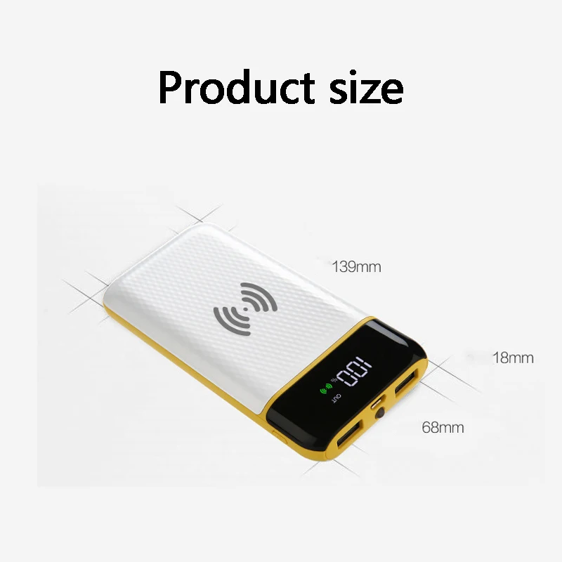 wireless power bank fast Power Bank 8000mAh External Battery Portable Mobile Phone Charger Universal 2 USB for iPhone XS MAX X