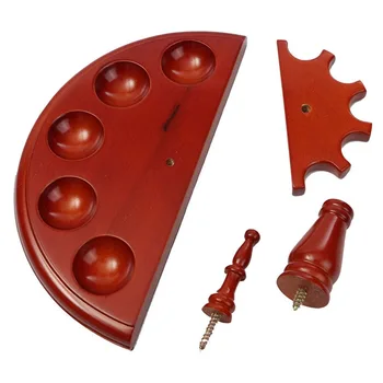 

Semicircle Shape Pipe Stands Wooden Rack Display for 5 Tobacco Pipes can CSV