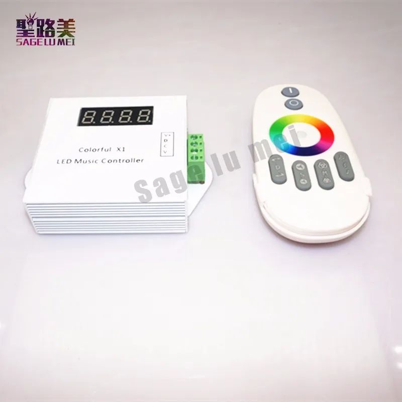 

DC5V-24V WS2811/WS2812B/6812/1903/6803 Magic LED tape digital colorful music controller with RF touch remote Max 600pixels
