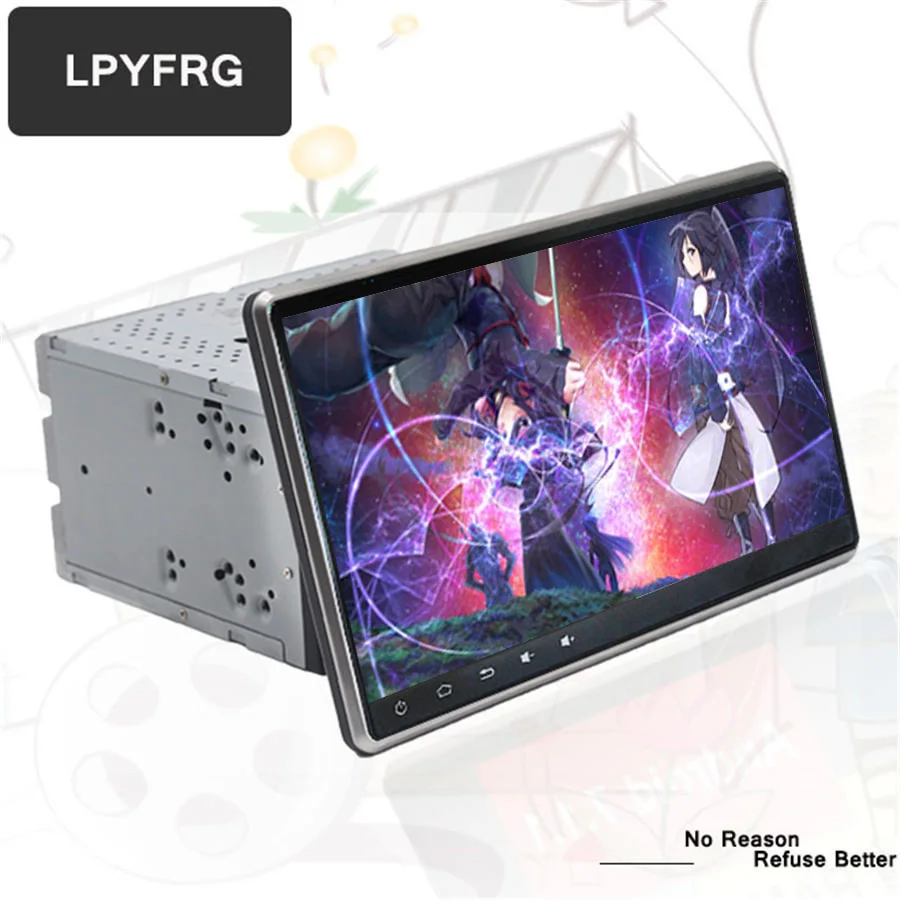 Discount 2 din Android 9.0 Octa-Core radio gps multimedia navigation audio For Nissan VW BYD TOYOTA ISO HD 10.1 inch 2din Car dvd player 3