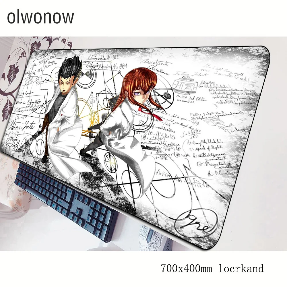 Steins Гейт коврик для мыши в стиле эстетизма компьютерный 70x40 см игровой большой