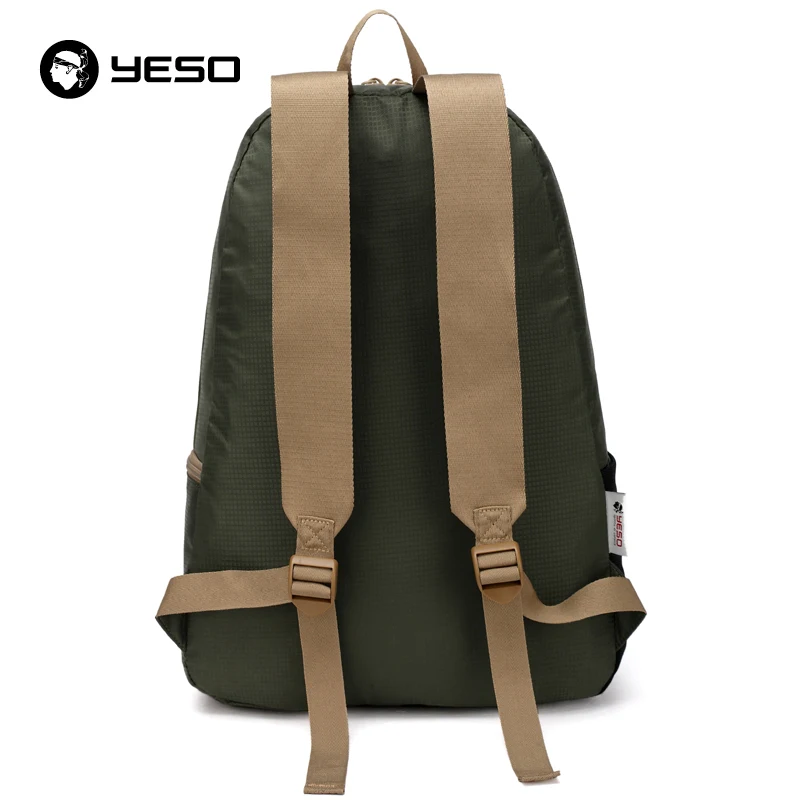 YESO мужской складной рюкзак для подростков, Модный повседневный рюкзак для путешествий, водонепроницаемый портативный складной рюкзак, женские нейлоновые сумки