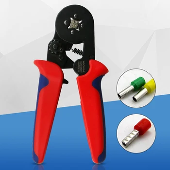 

HSC8 6-4A 0.25-6mm2 23-10AWG Crimping Pliers Mini Round Nose Plier Tube Needle Terminals Box Hand Tool