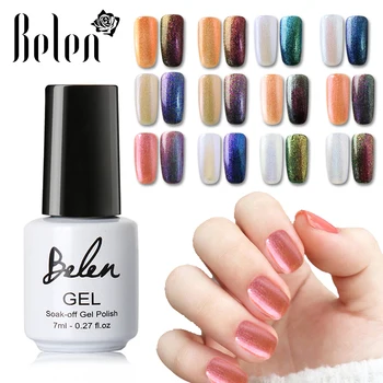 

Belen 3D Chameleon Phantom Gel Nail Polish Set 5pcs Gel And 1pcs Black Base Coat Led UV Gel Lacquer Varnish 7ml Gelpolish