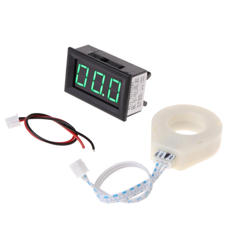 1DC 5-120 V 100A Digital Voltmeter Spannung Strom Amp Meter Hall-Effekt-Sensorx1